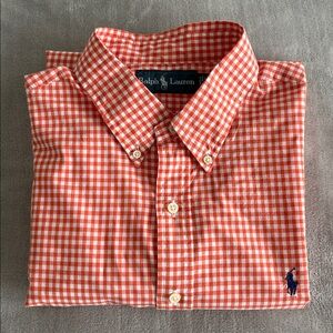 Ralph Lauren Checkered Button Down Shirt Size XL